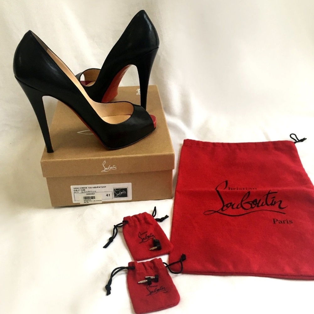 Christian Louboutin Peep Toe Heels Size 41